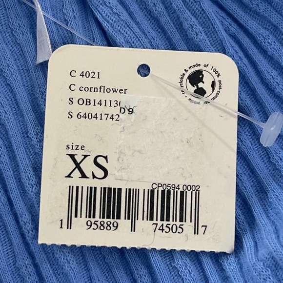 Free PEOPLE ITS ALWAYS YOU WOMENS TOP CORNFLOWER‎ BLUE NEW WITH TAG SIZE XS - Picture 15 of 16